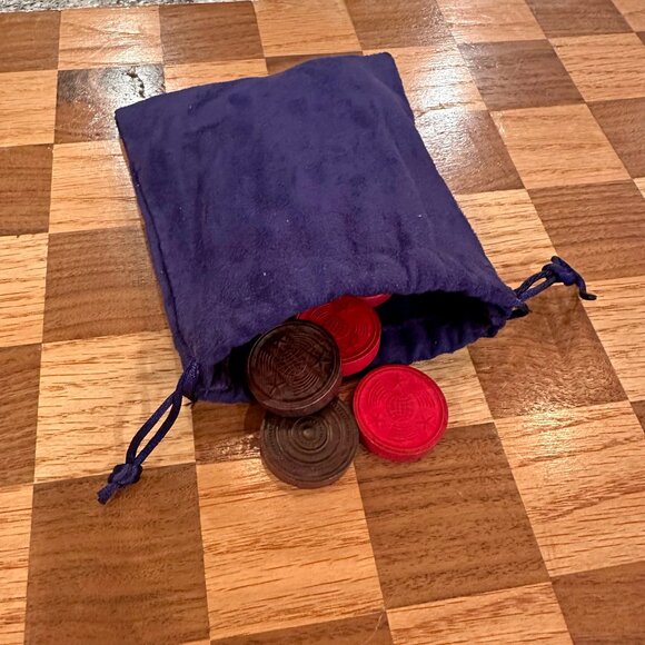 Handmade Wooden Checker Board - Picture 15 of 16